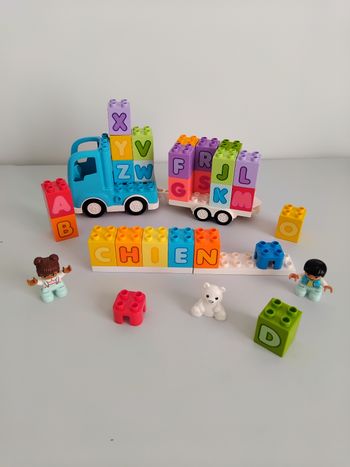 DUPLO Camion Briques Alphabet 10915 Complet