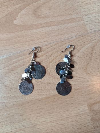 Boucles d'oreilles argentées