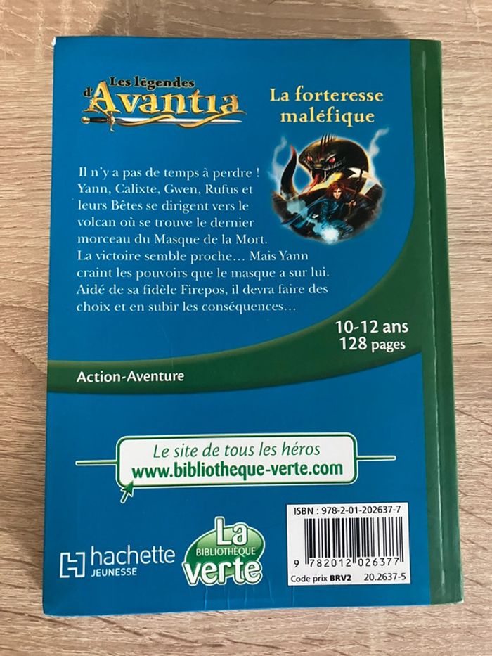 Livre Les légendes d’Avantia la forteresse maléfique - photo numéro 2