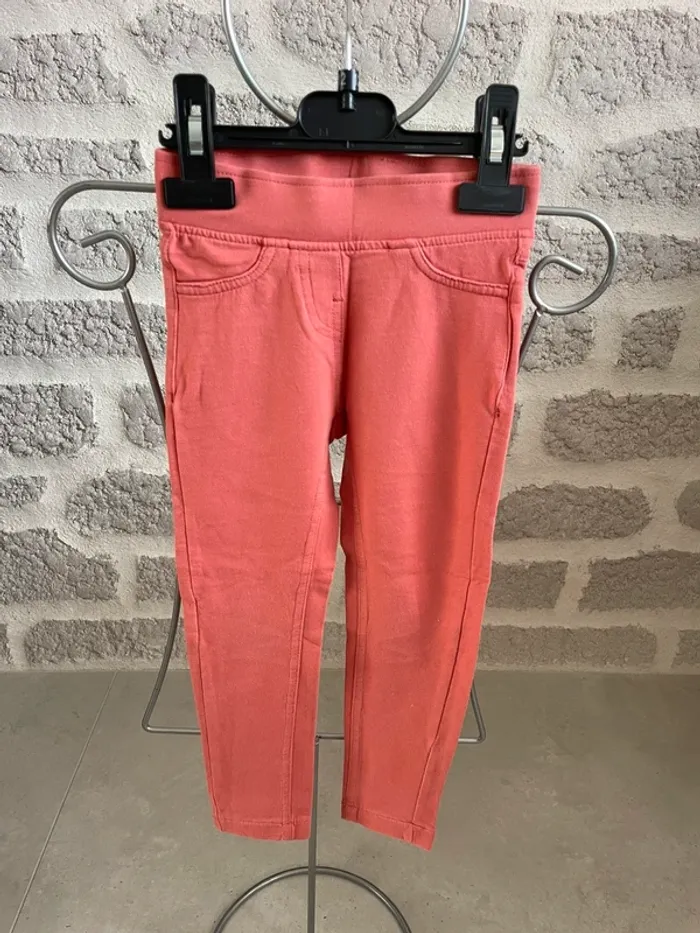 Pantalon leegings kiabi 4 ans corail