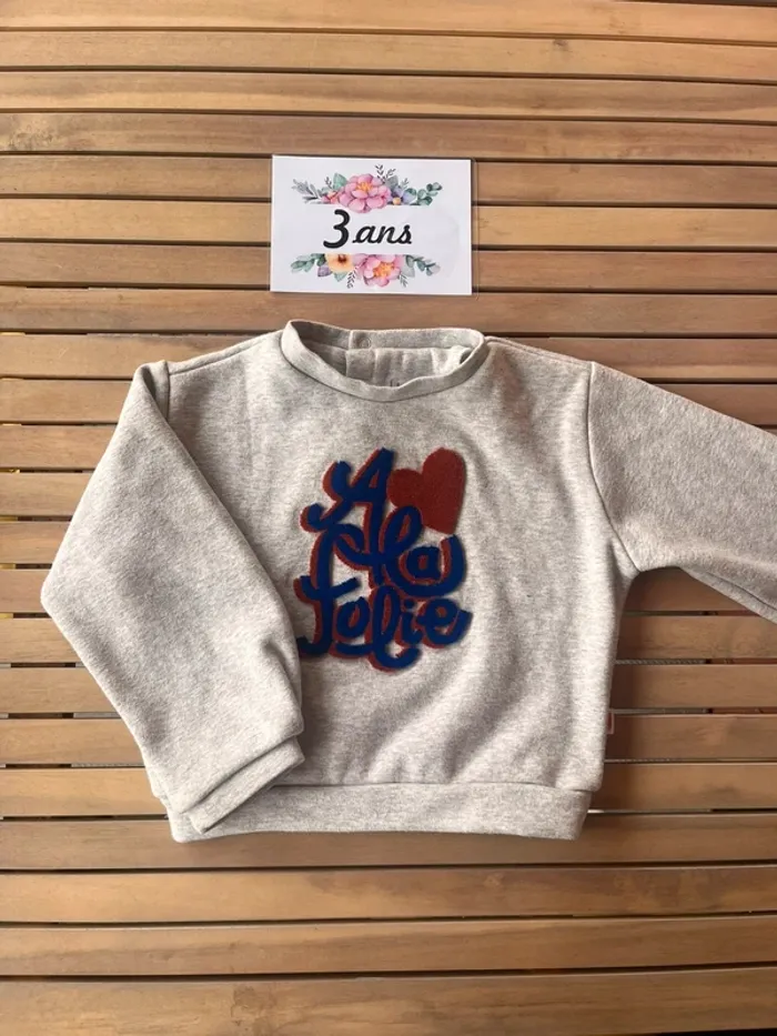 Sweat catimini 3 ans intérieur polaire