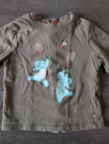 T-shirt manches longues badminton