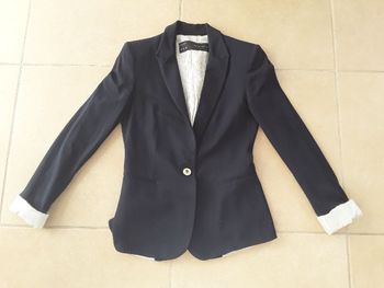 Blazer marine femme XS ZARA TBE
