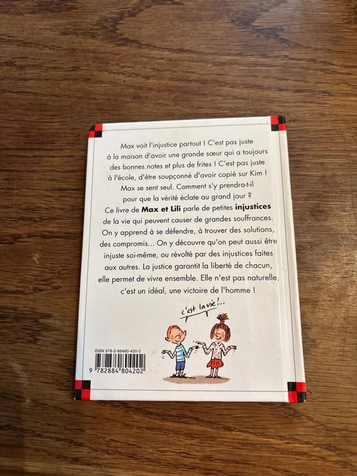 Livre Max trouve que c’est pas juste - photo numéro 2