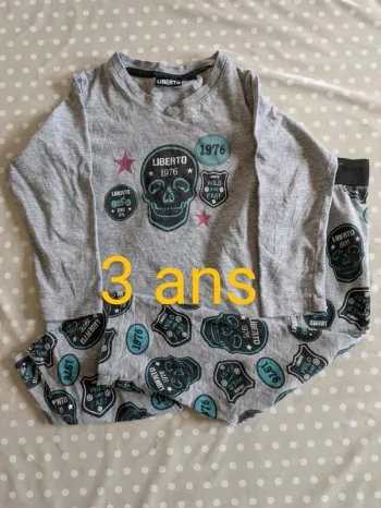 Pyjama fin garçon 3ans