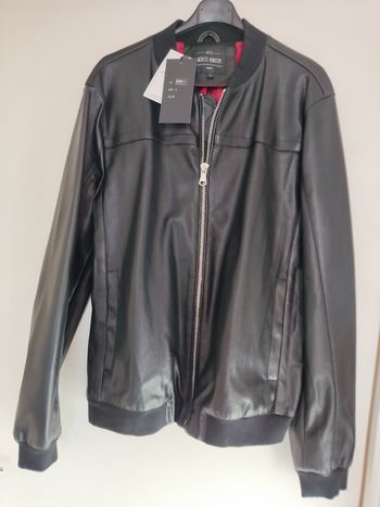 Blouson noir homme