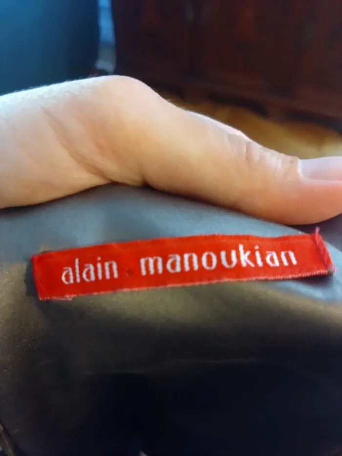 robe de soirée satinée Alain Manoukian t 36 100 % soie - photo numéro 10