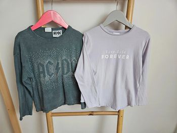 Lot de 2 t-shirts ML Zara 6 ans