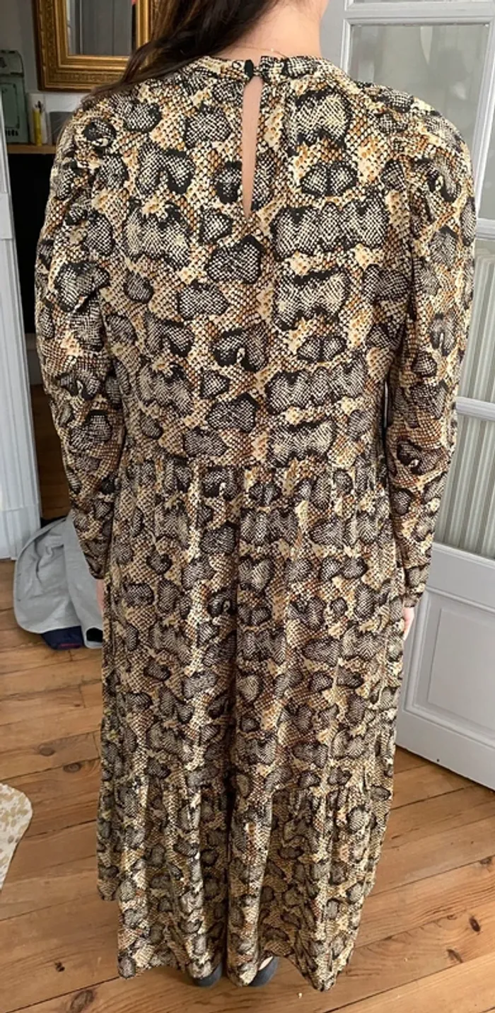 Robe longue motifs serpent Zara - photo numéro 2