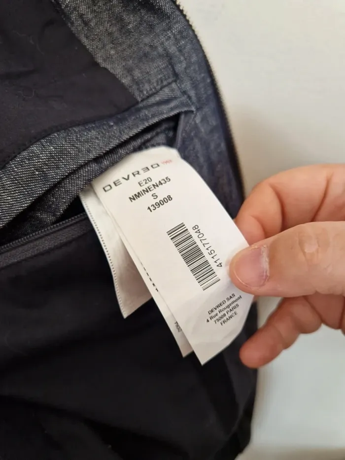 Veste devred bleu taille s - photo numéro 6