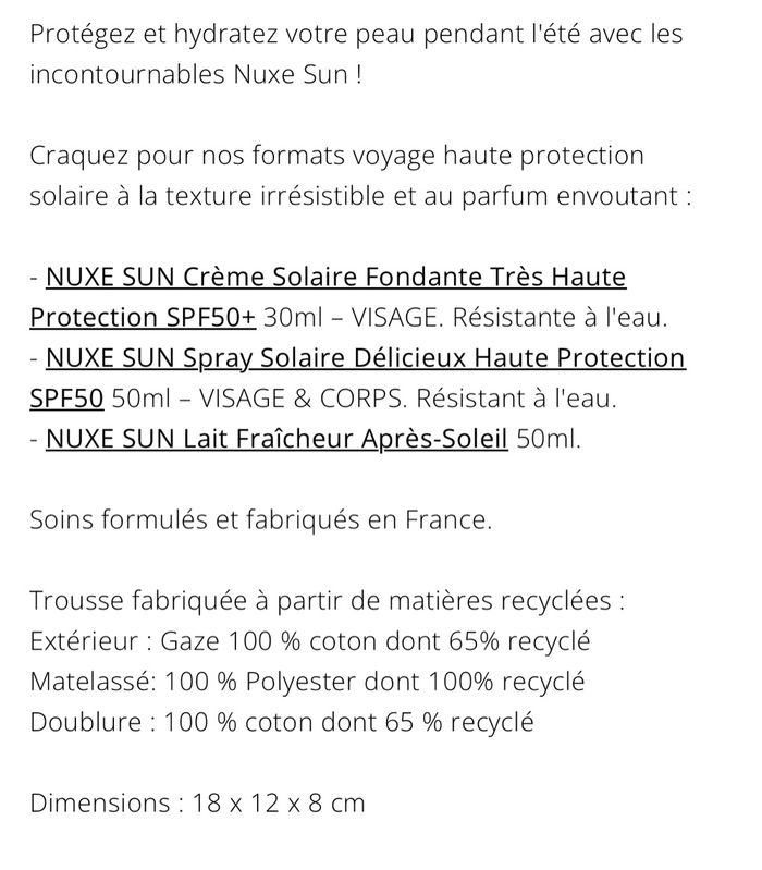 NUXE Sun - Trousse Mes Indispensables voyage - photo numéro 8
