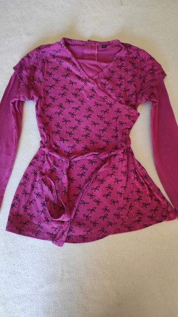 Tunique rose et noire