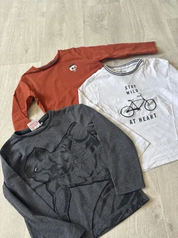 Lot de 3 hauts manches longues 6 ans