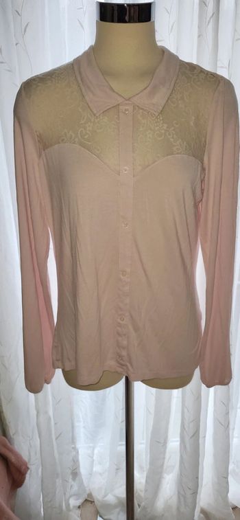 Chemise manches longues dentelle 3 suisses 44/46