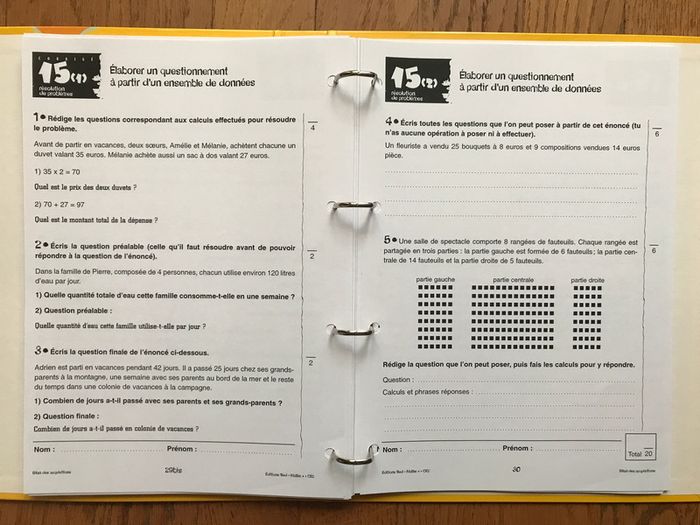 Maths + CE2 - classeur bilan des acquisitions Éditions SED - photo numéro 4