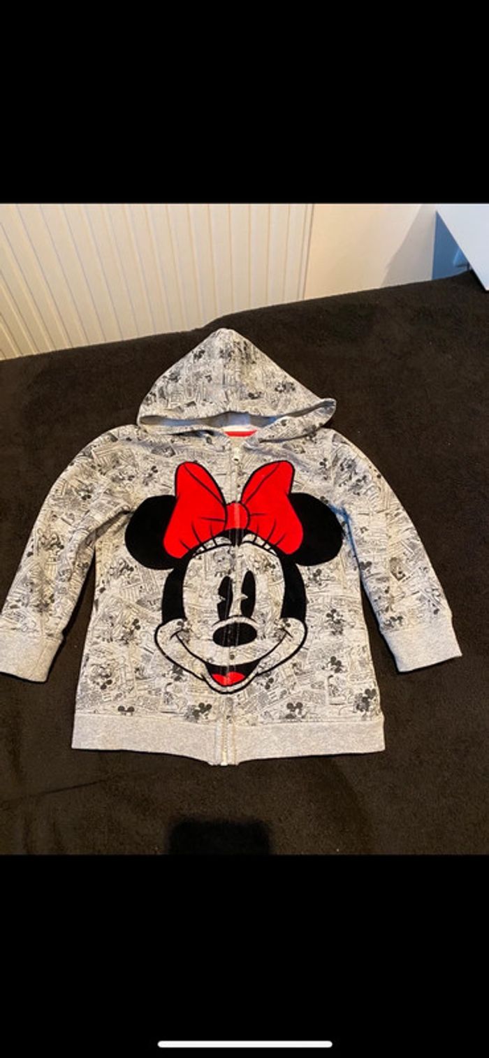 Gilet zippé Minnie 6 ans Disney - photo numéro 2