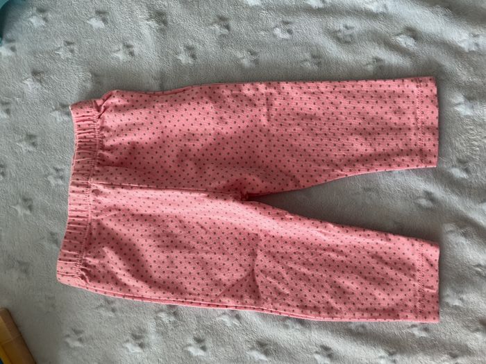 legging rose à pois gris 6 mois taille élastique u tout petits - photo numéro 4
