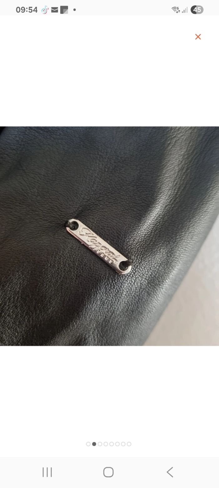 perfecto KAPORAL bi matière cuir taille XS / S - photo numéro 6