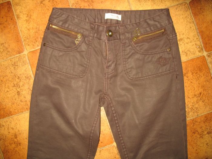 PANTALON DROIT MARRON FILLE "DDP" - 16 ANS - n°01 - photo numéro 2