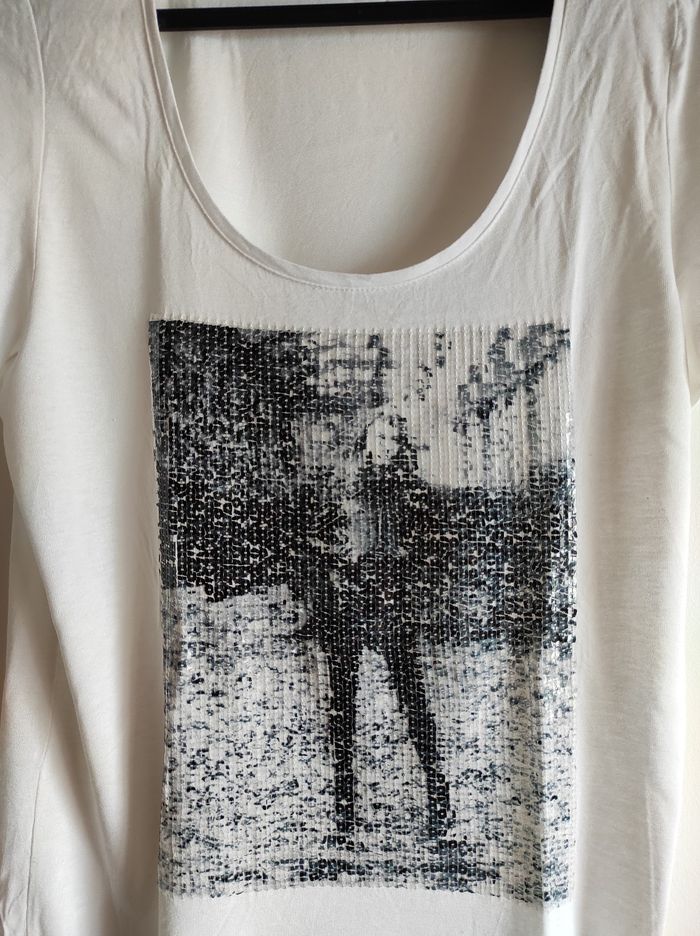 Tee shirt femme Jacqueline Riu motif en sequins - photo numéro 2