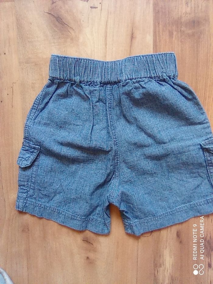 Short en jean garçon, taille 3 mois - photo numéro 2