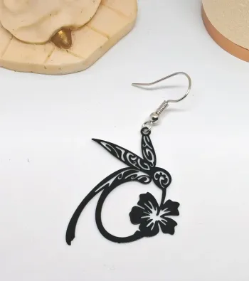 Boucles d'oreilles colibri