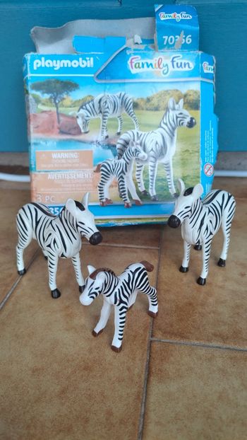 Famille zèbre playmobil