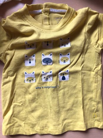 T-shirt chat obaibi fille 6mois