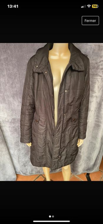 Manteaux noir long canda  taille 44