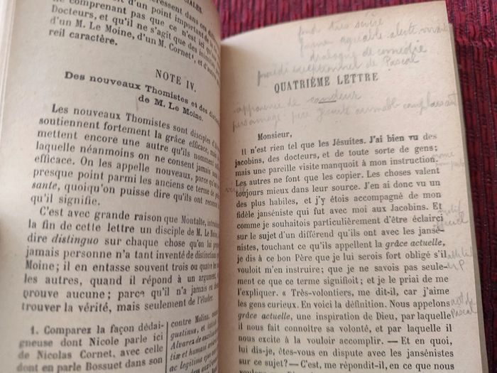 Livre ancien, rare : Provinciales Lettres I, IV et extraits - photo numéro 4