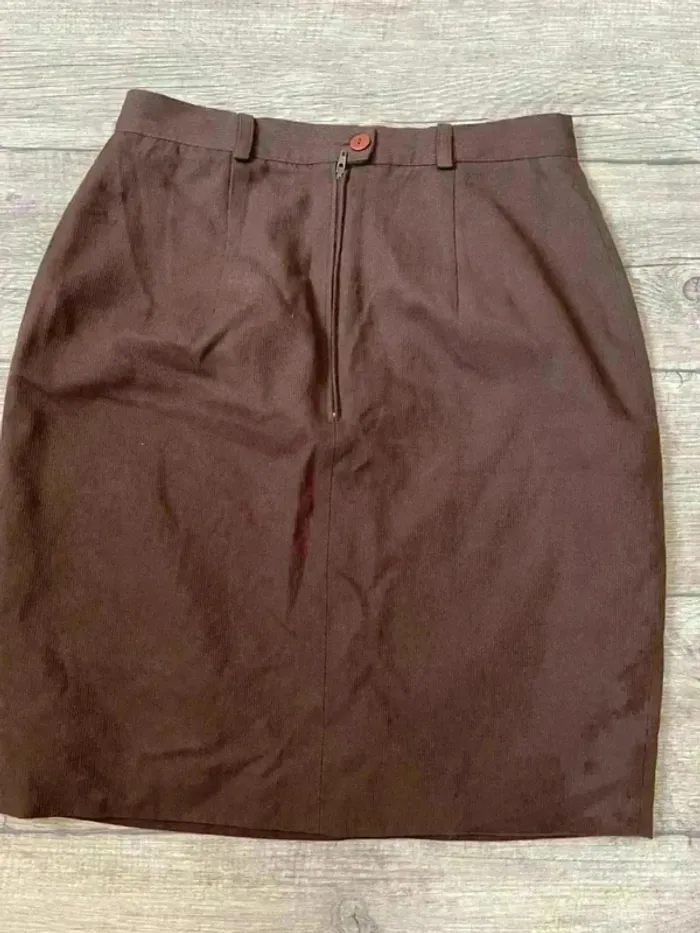 Jupe brune courte taille 38 - photo numéro 8