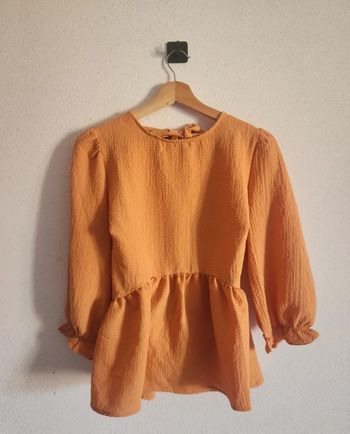 Blouse orange dos nœud – Taille 38 – New Look – Neuve