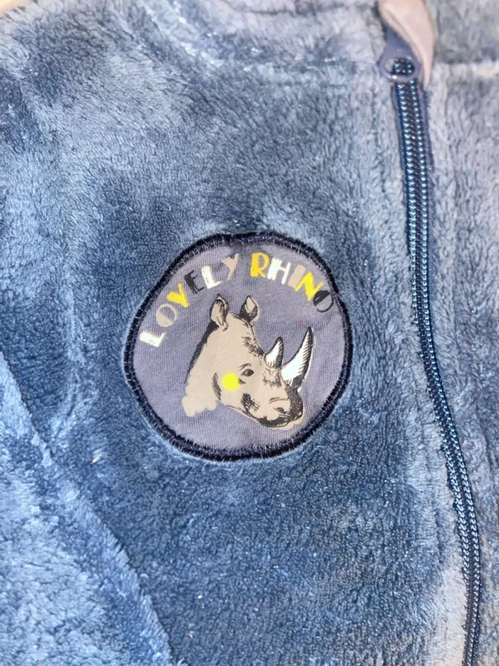 Veste polaire tout doux  3/6 mois- lupilu - photo numéro 2