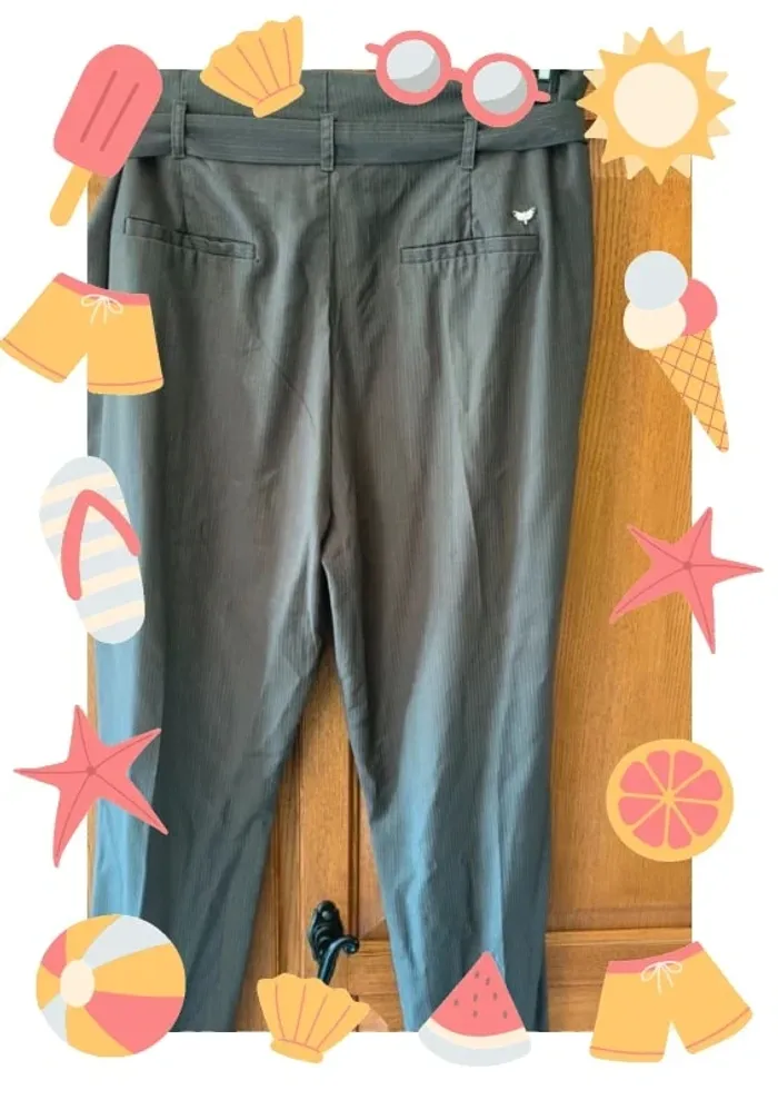 Pantalon carotte à rayures 42 - photo numéro 3