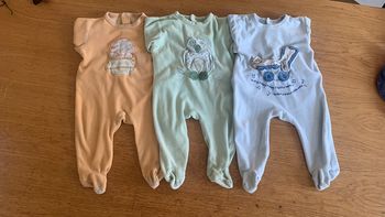 Lot 3 grenouillères 9 mois