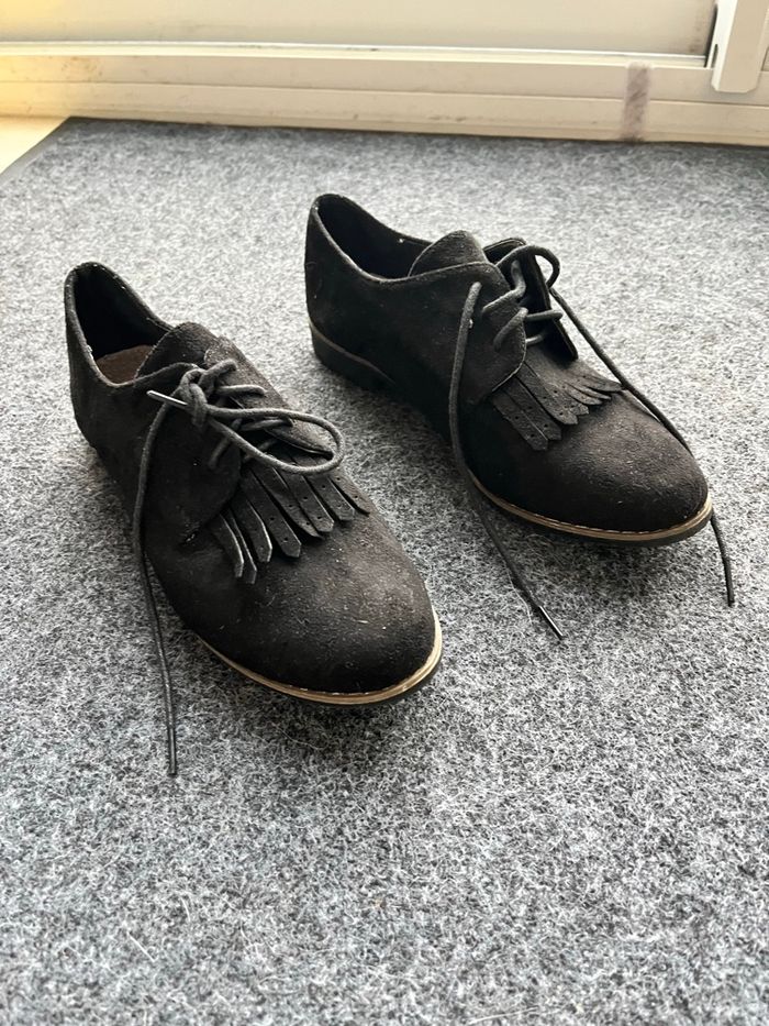 Chaussures noires daim - photo numéro 2