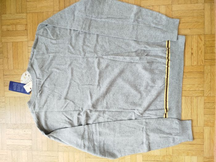 Pull en cachemire Cyrillus garçon 16 ans gris neuf - photo numéro 6