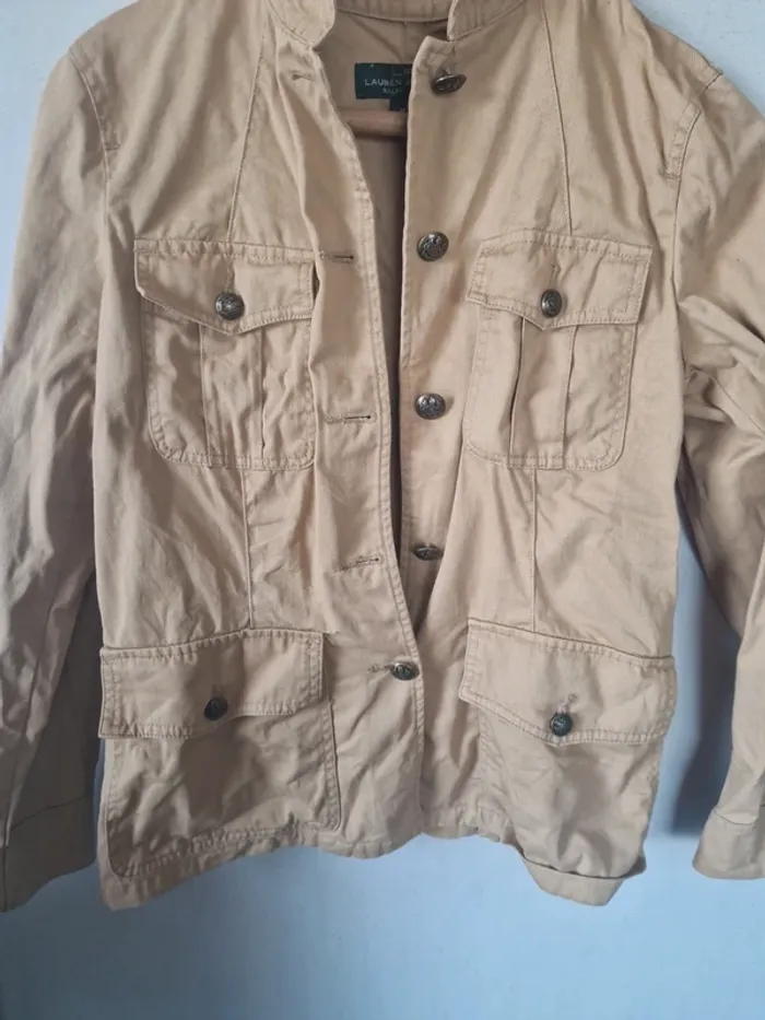 Trench ralph lauren taille m bon etat 100 %coton - photo numéro 5