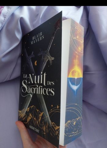 Roman La Nuit des sacrifices broché collector avec jaspage Blair Mayers Romantasy
