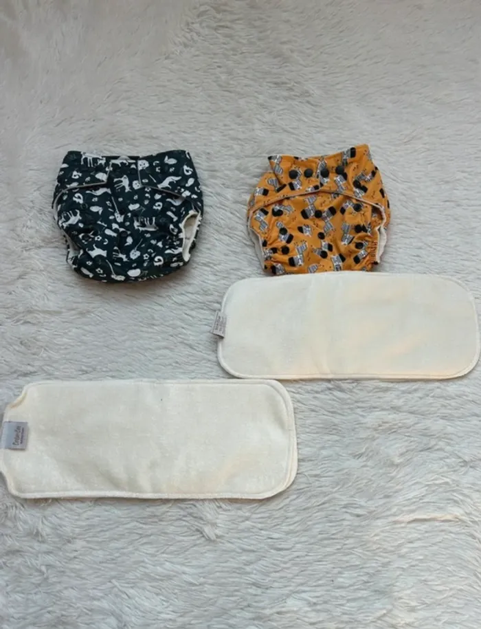 Lot couche lavable et inserts Baba + Boo