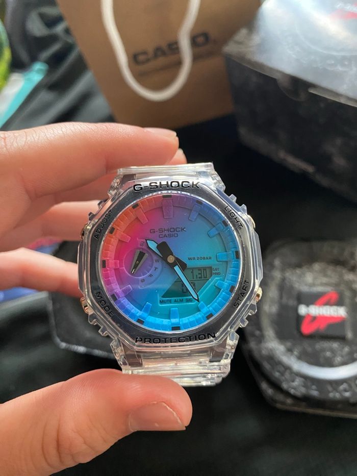 Montre G Shock transparente multicolore - photo numéro 2