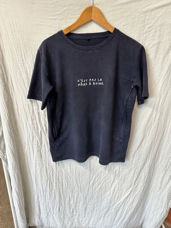 👕 T-shirt d’allaitement Tajinebanane x Petit Bateau – “C’est pas la mère à boire”