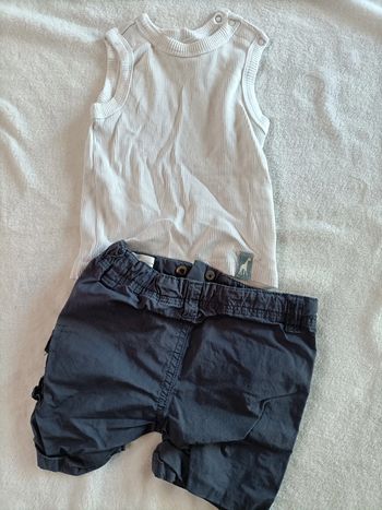 Ensemble Marcel + short 6 mois - Vertbaudet