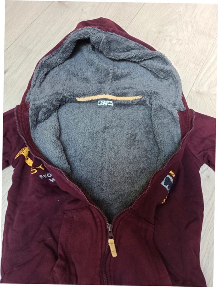 Sweat zippé doublé 12 ans u collection - photo numéro 5