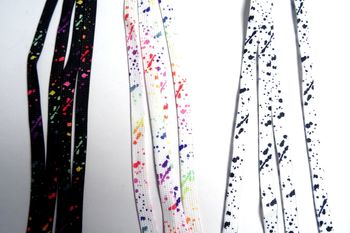 Lacets plats tachetés 100 cm