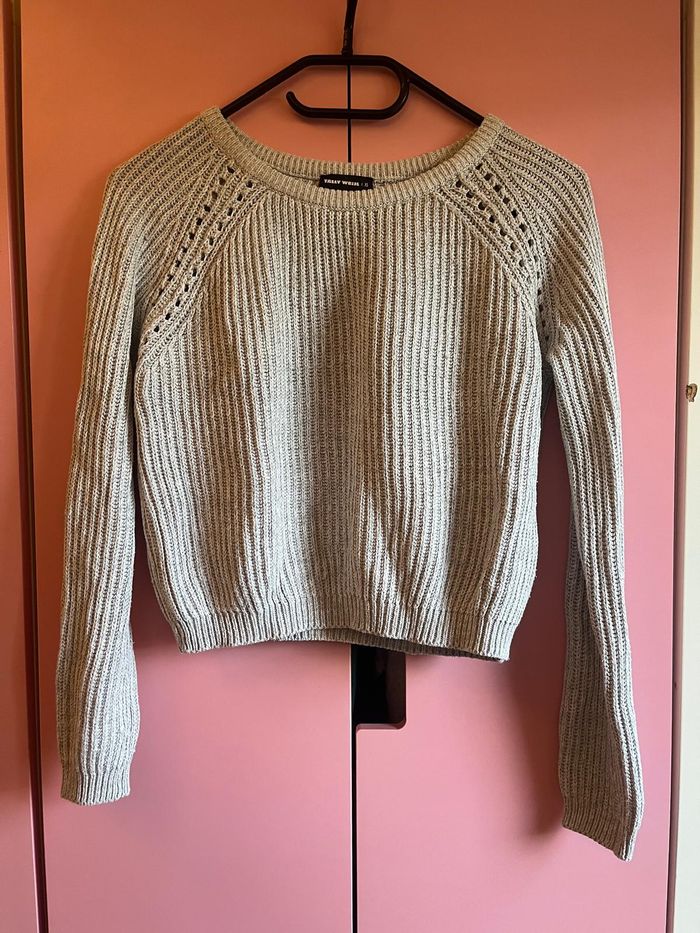 Pull court femme