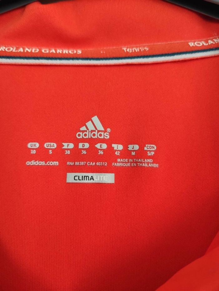Polo tennis Adidas Sample Rolland Garros - photo numéro 3