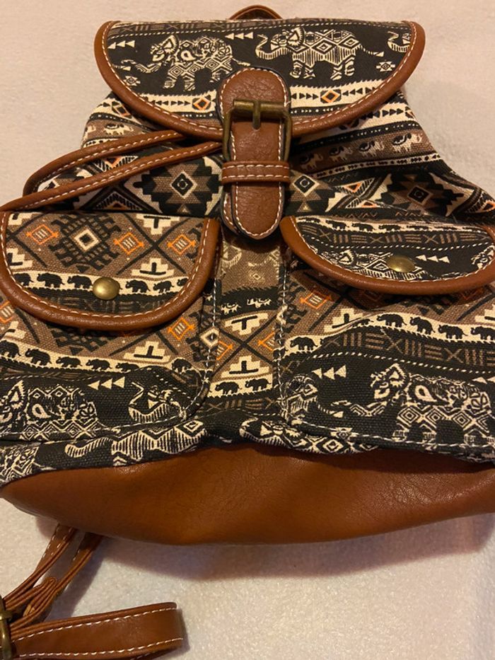 Sac à dos en toile doublée - photo numéro 5