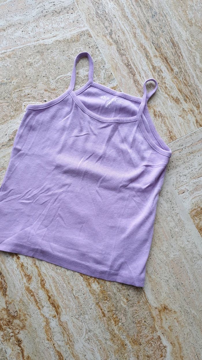 Debardeur fille 8 ans violet