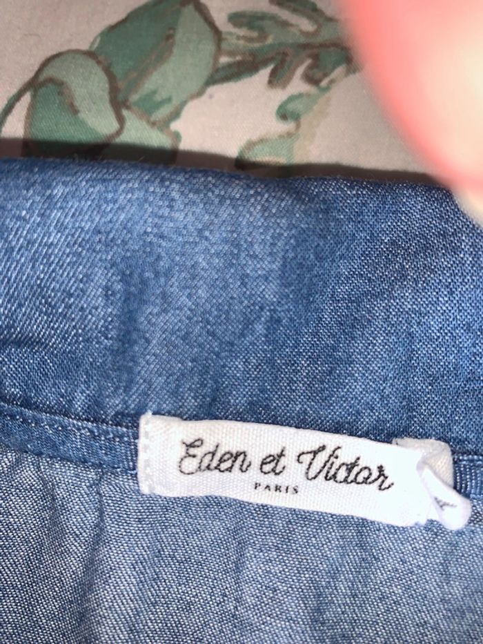 Magnifique chemise en jeans fille Éden et Victor - photo numéro 4